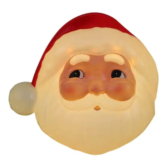 Mr. Christmas 12" Santa Blow Mold Lit Tree Topper {1}