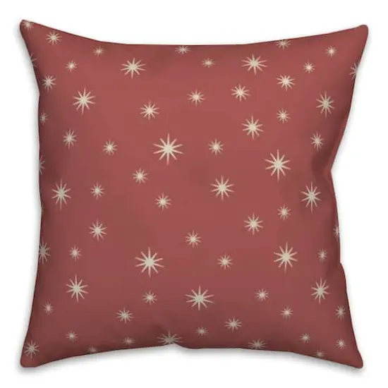 Red Twinkle Throw Pillow {3}