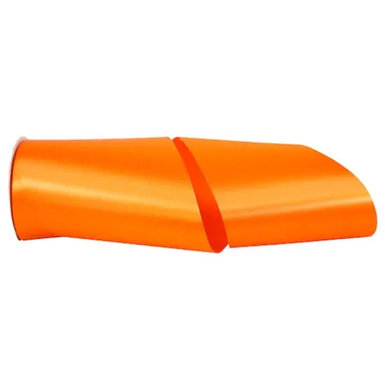 JAM Paper 6" x 50yd. Single Face Satin Allure Ribbon Torrid Orange {1}