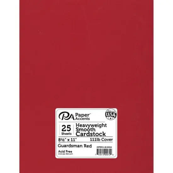 PA Paper™ Accents 8.5" x 11" Heavyweight Smooth Cardstock, 25 Sheets Porcelain {2}