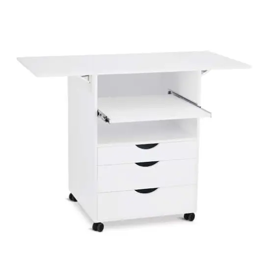48" White Expandable Mobile Workstation by Simply Tidy&reg; {1}