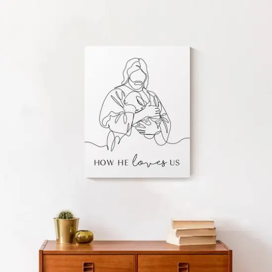 How He Loves Us 2 16" x 20" Canvas Wall Art {5}