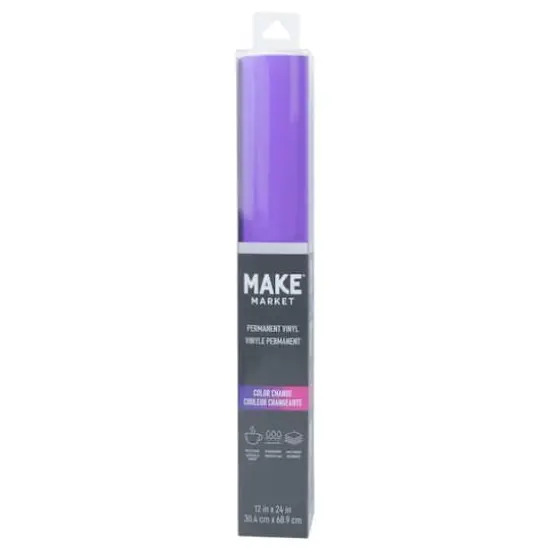 Purple to Pink Color Changing Permanent Vinyl by Make Market® {3}