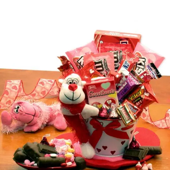 Monkey Love Valentines Gift Pail {1}