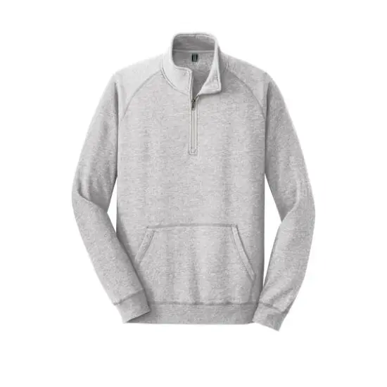 District&reg; 1/4 Zip Lightweight Fleece Heathered Grey {1}
