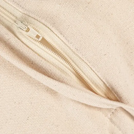 Hello Honey&reg; 20" Black & Cream Striped Cotton Blend Chenille Pillow {6}