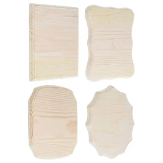 Good Wood by Leisure Arts 7" x 9" Mixed Wood Plaques, 48ct. {3}