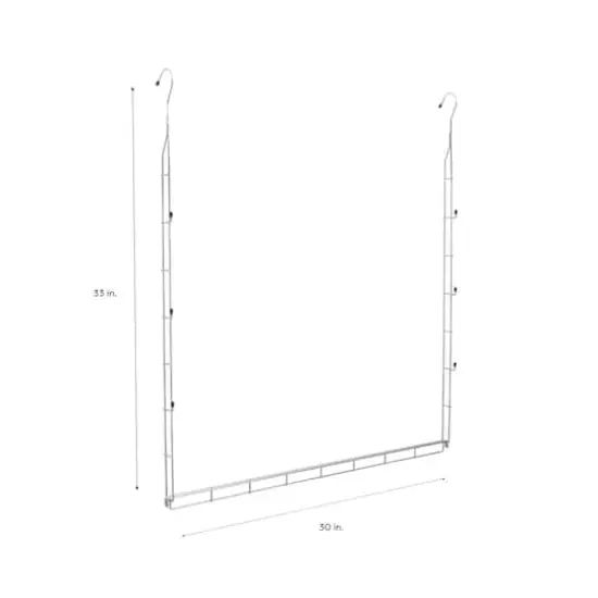 Organize It All 2 Tier Adjustable Closet Rod {7}