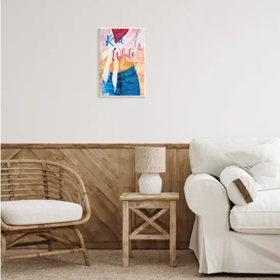 Stupell Industries Red White & Blue Patriotic American Celebration Wall Plaque Art {3}