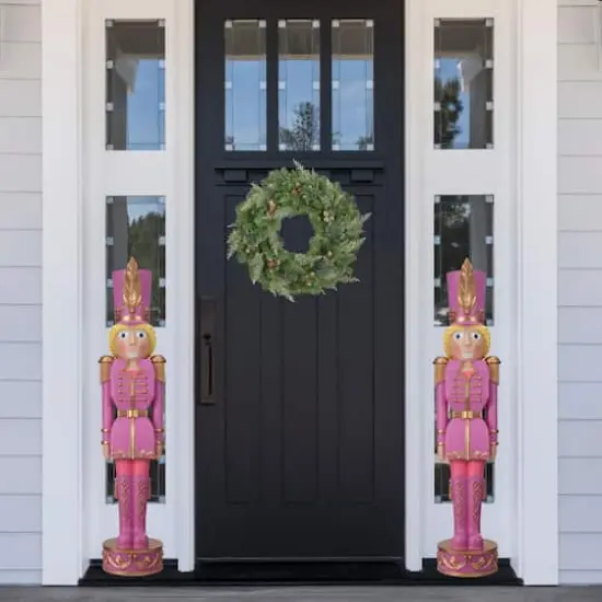 Haute Decor 48" Purple & Gold Decorative Christmas Nutcracker {3}