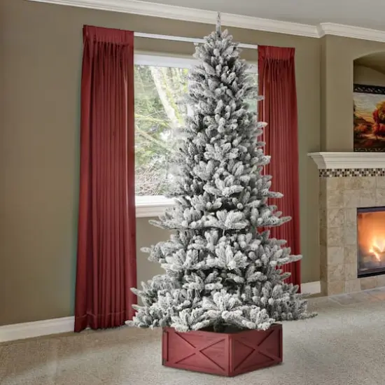 7.5ft. Pre-Lit Fir Artificial Christmas Tree, Warm White LED Lights {4}