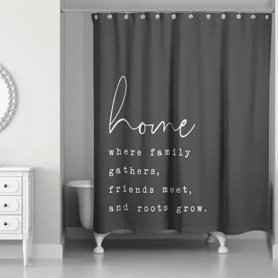 Home Where Family Gathers 71" x 74" Shower Curtain {1}
