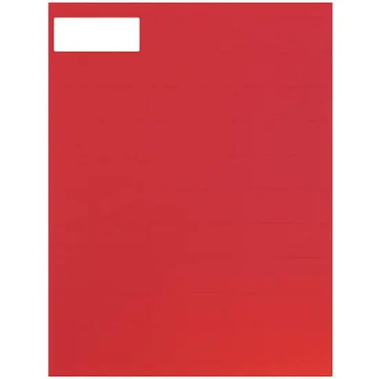 JAM Paper Circular Seal & Rectangular Mailing Address Label Combo Set Red {5}