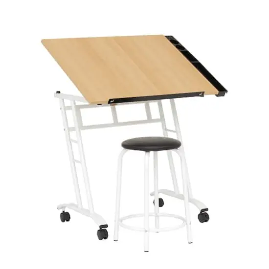 Studio Designs Studio 2-Piece Drafting Table and Stool Set {1}
