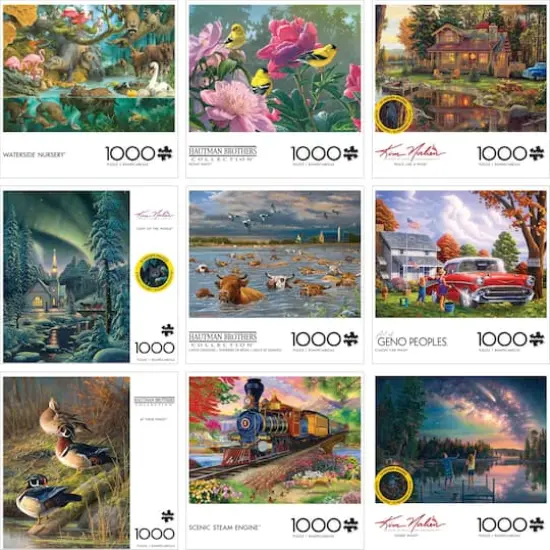 Assorted Kim Norlien & Hautman Brothers 1,000 Piece Puzzle {1}