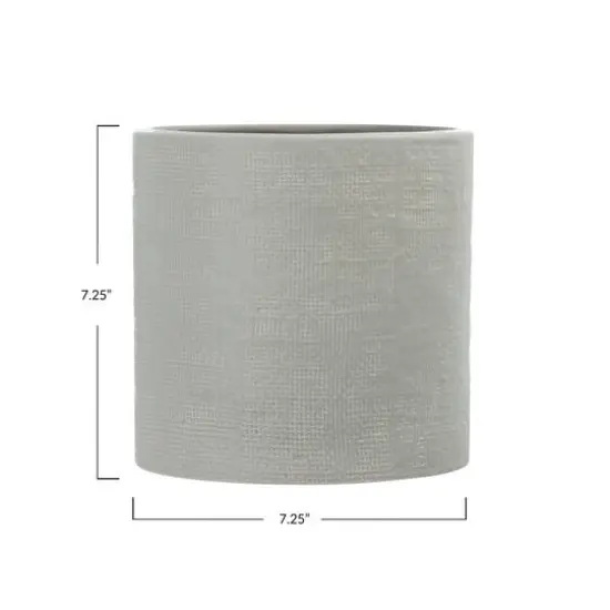 Hello Honey&reg; 7" Stoneware Planter Gray {11}