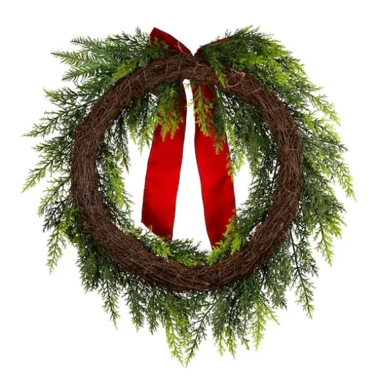 24" Christmas Classic Wreath {5}