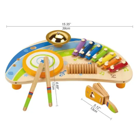 Hape Mighty Mini Band Wooden Percussion Instrument {4}