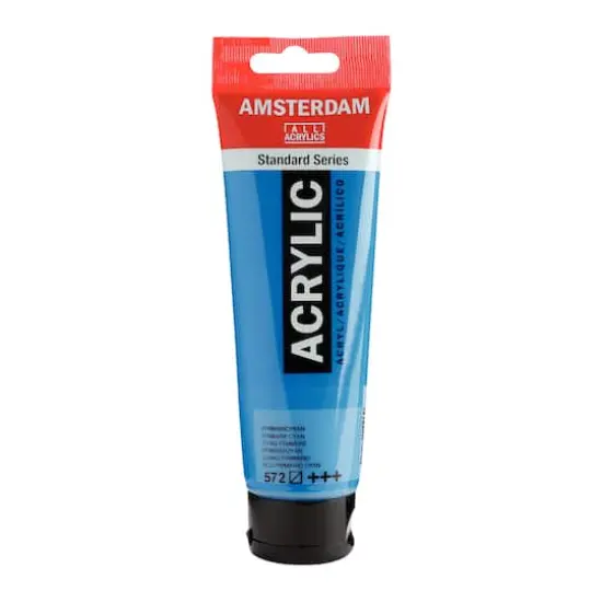 Amsterdam 120mL Standard Acrylic Paint 572 Primary Cyan {1}