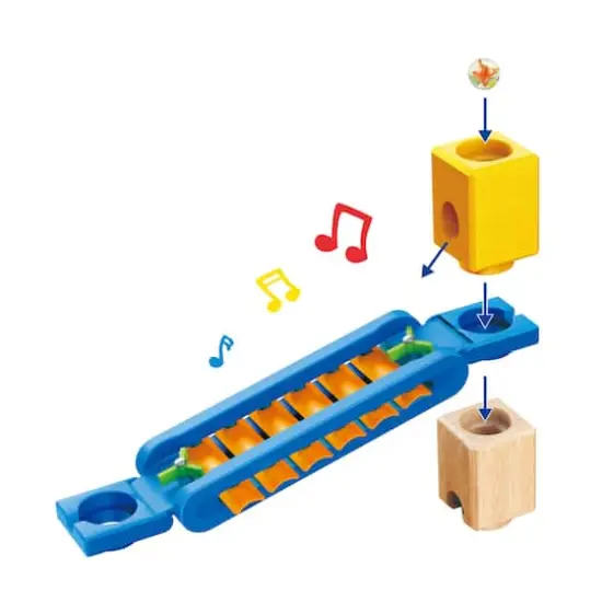 Hape Quadrilla Wooden Super Spiral Marble Run Construction Set {5}