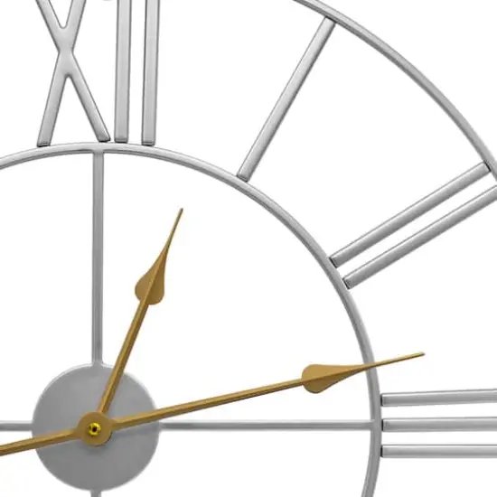 Sorbus&reg; 24" Round Oversized Wall Clock Silver {5}