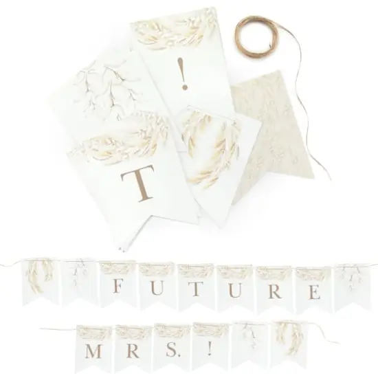 Hortense B. Hewitt Co. Dried Floral Bridal Shower Banner {1}