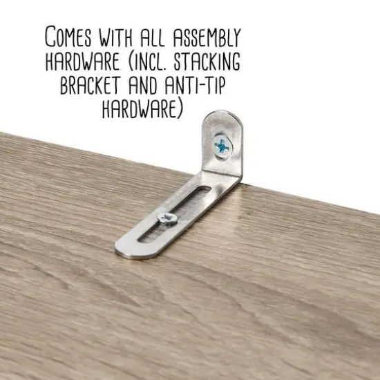 Honey Can Do Brown Tall & Narrow Stackable Storage Drawers with Wood Finish {11}