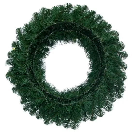 30" Oregon Fir Christmas Wreath, Warm White LED Lights {6}