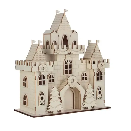 DIY LED Wood Village Large Castle by Make Market® {5}