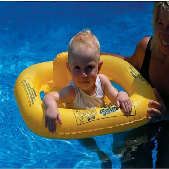 Swim Central 22" Inflatable Yellow Buoy Baby Swimming Pool Float {5}