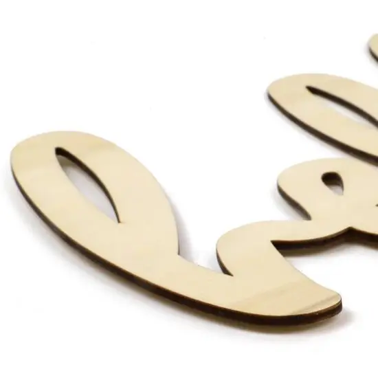 Leisure Arts&reg; 12" Hello Wood Word {3}