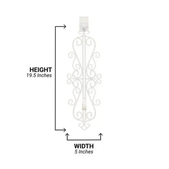 Village Lighting Adjustable Colonial Wreath Hanger White {13}
