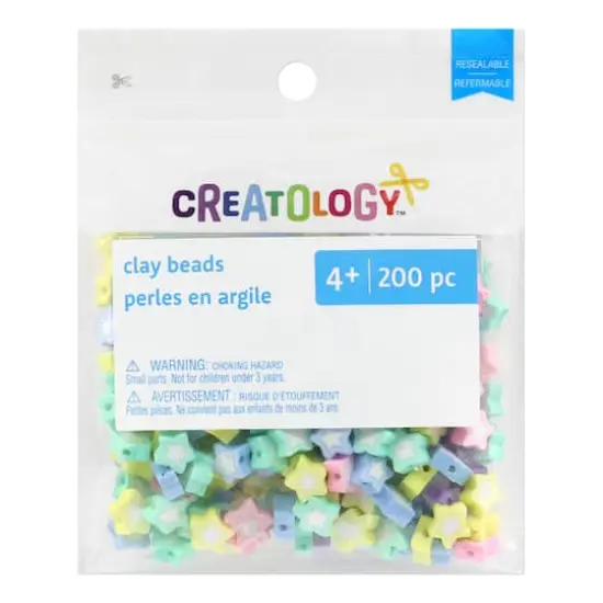 8mm Pastel Star Clay Beads by Creatology&trade; {4}