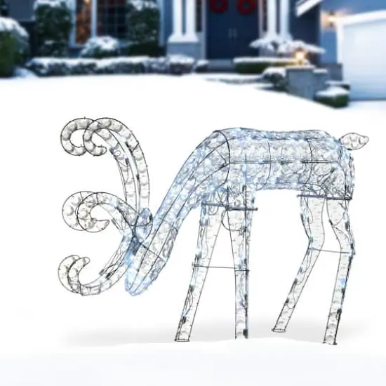 3.5ft. Crystal Bead Deer with LED Lights {3}