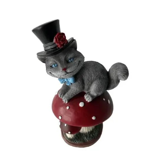 8.5" Cat on Mushroom Tabletop D&eacute;cor by Ashland&reg; {4}