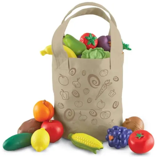 Learning Resources New Sprouts Fresh Picked Fruit & Veggie Tote {1}