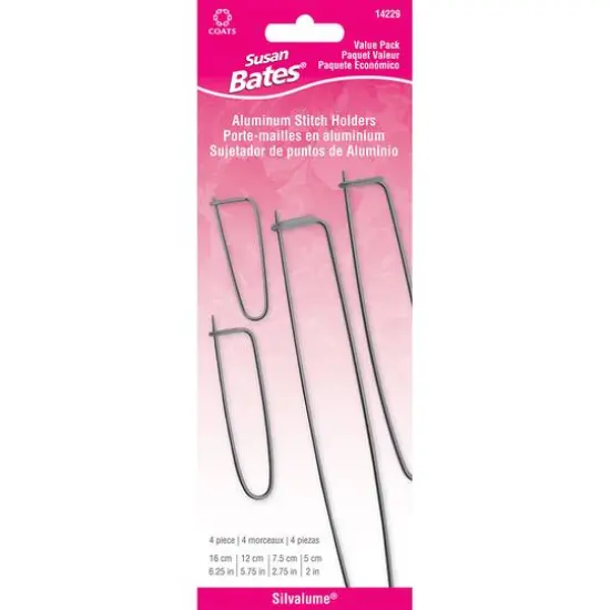 Susan Bates&reg; Aluminum Stitch Holders, 4ct. {1}
