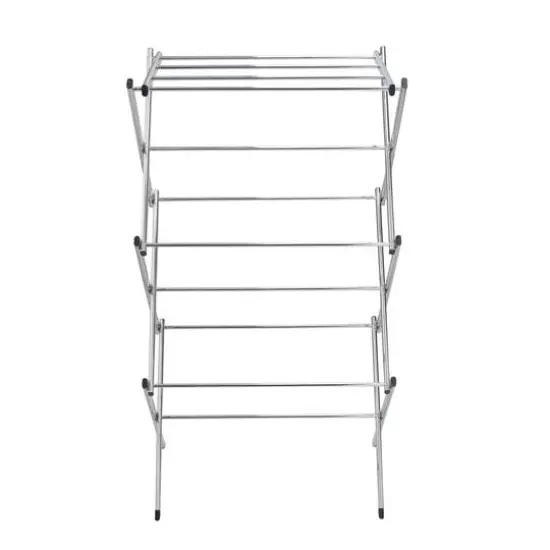 Honey Can Do Chrome Slim-Profile Clothes Drying Rack {9}