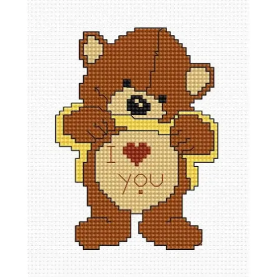 Luca-s Teddy Bear Counted Cross Stitch Kit {1}