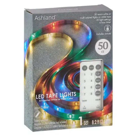 50ct. Color Changing LED Tape Lights by Ashland&reg; {1}