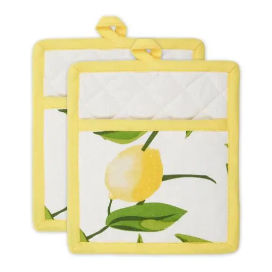 Lemon Bliss Print Potholder Set {1}