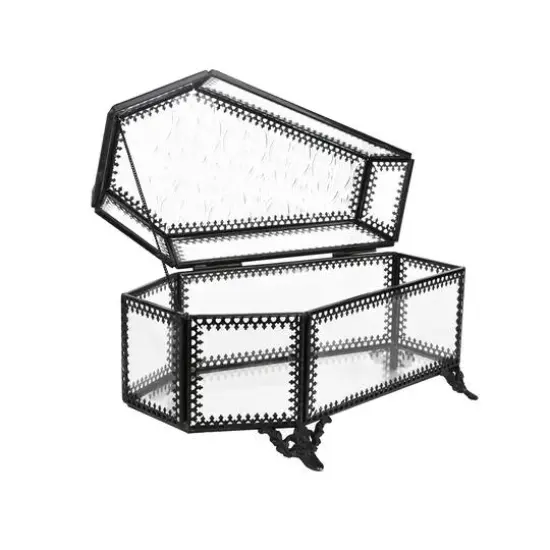 8" Etched Glass Coffin by Ashland&reg; {3}