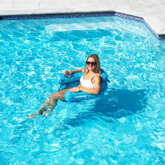 Swimline 32" Flamingo Fabric U-Seat Pool Chair Float {5}