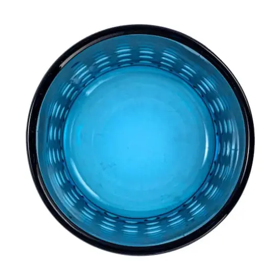 Hello Honey&reg; 12oz. Blue Hobnail Drinking Glass {5}