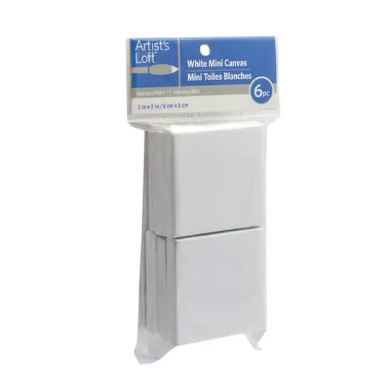 6 Pack 2" x 2"&nbsp;Mini Canvas by Artist's Loft&trade; Necessities&trade; White {5}