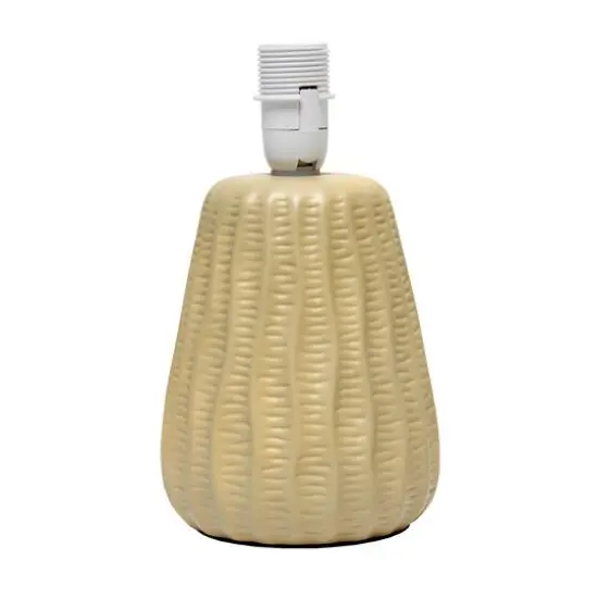 Simple Designs 11" Mini Ceramic Pastel Table Lamp Tan {8}