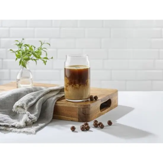 JoyJolt® 17oz. Classic Can Shaped Tumbler Drinking Glass Cups, 6ct. {8}