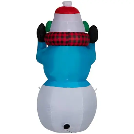 6ft. Animated Airblown&reg; Inflatable Christmas Super Chill Snowman {5}