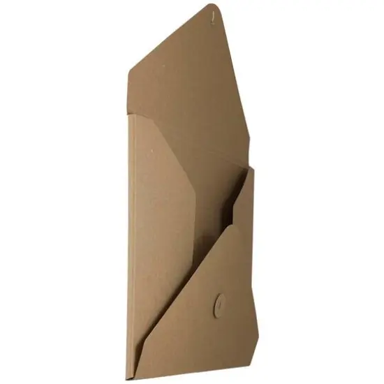 JAM Paper Natural Kraft Button and String Tie Portfolio 9.5" x 12.25" {6}