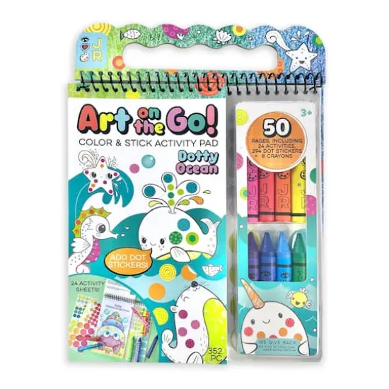 Bright Stripes iHeartArt Art on the Go! Going Dotty Ocean Activity Pad {1}